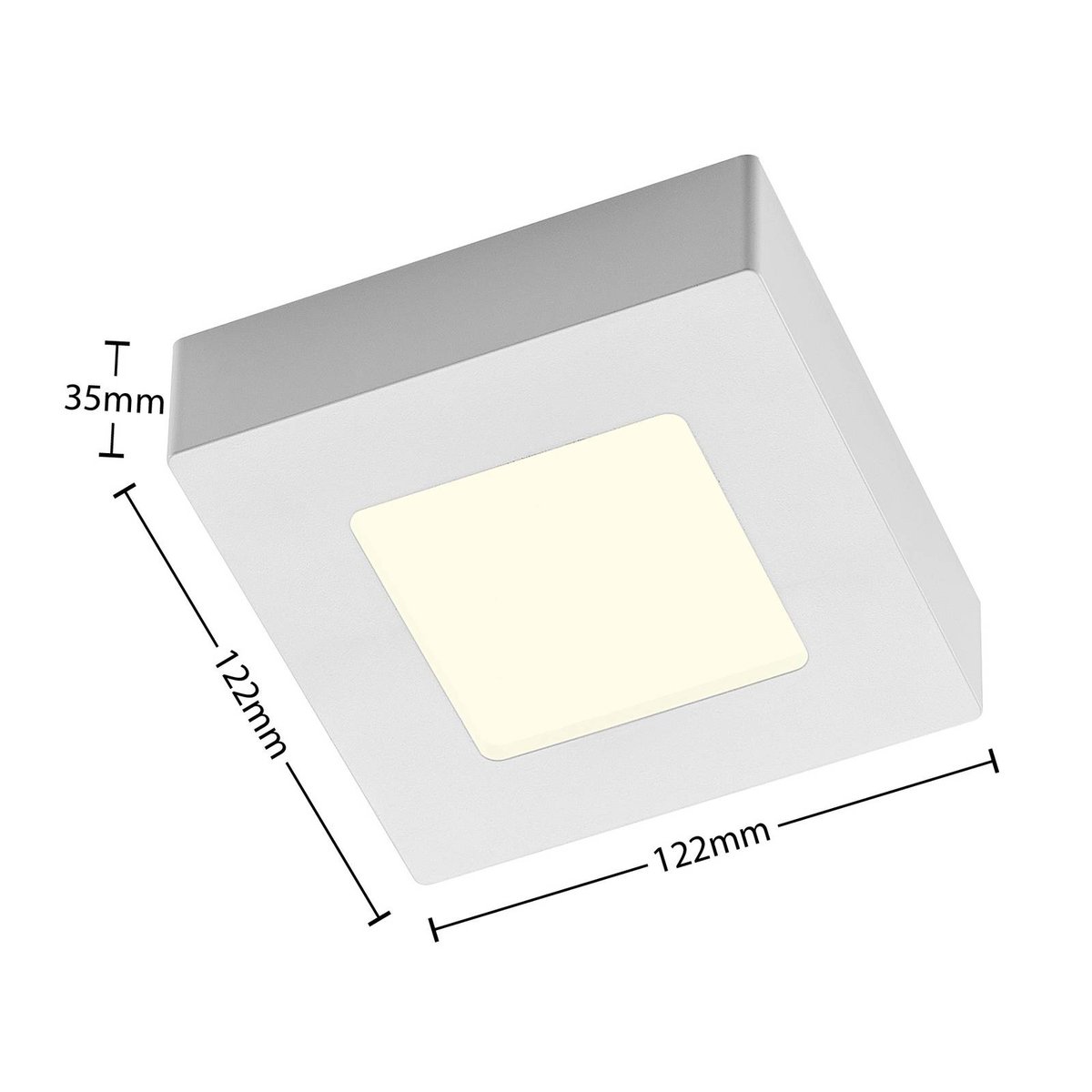 Plafonnier en aluminium moderneLED, Alette blanc, PRIOS