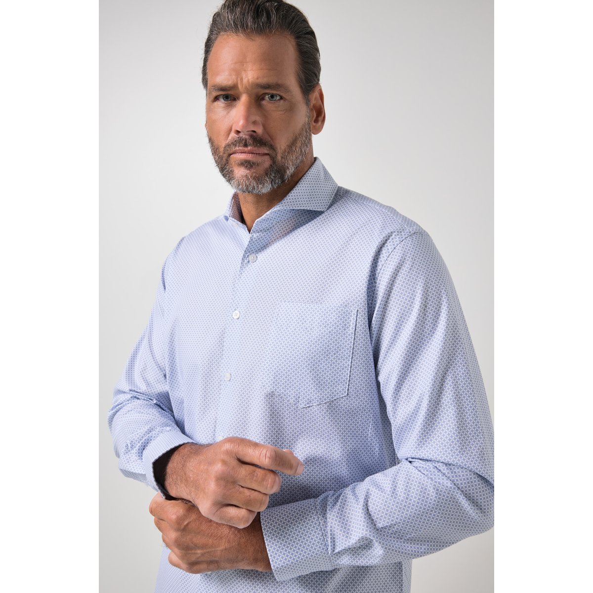 Chemise manches longues bleu clair, JP1880