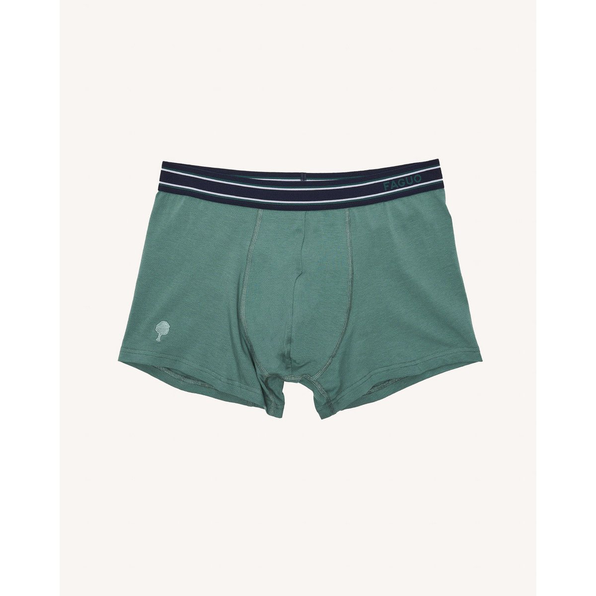 Lot de 3 boxers écru et lichen, FAGUO