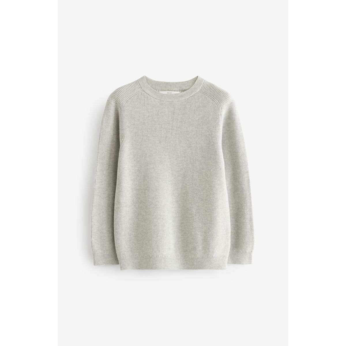 Pull ras du cou en maille gris, NEXT