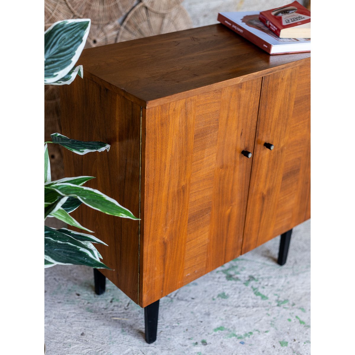 Buffet contemporain en bois Gustave N°1644 - Bon état bois foncé, DEBONGOUT