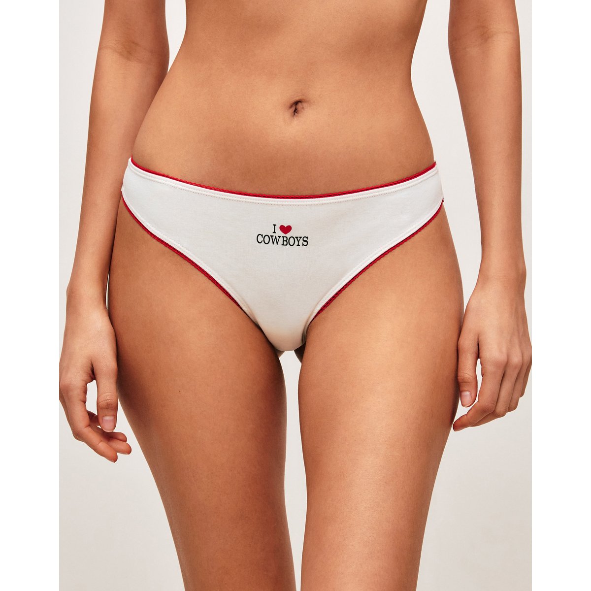 Lot de 3 strings en coton thème cowboys TAOMIZ COWBOYT rouge, UNDIZ
