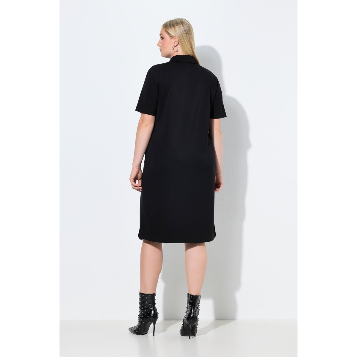 Robe en molleton, modal mélangé noir, ULLA POPKEN
