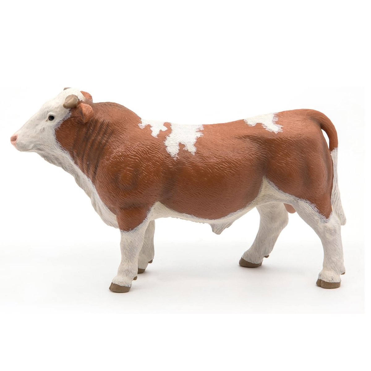 Figurine Taureau simmental marron, PAPO