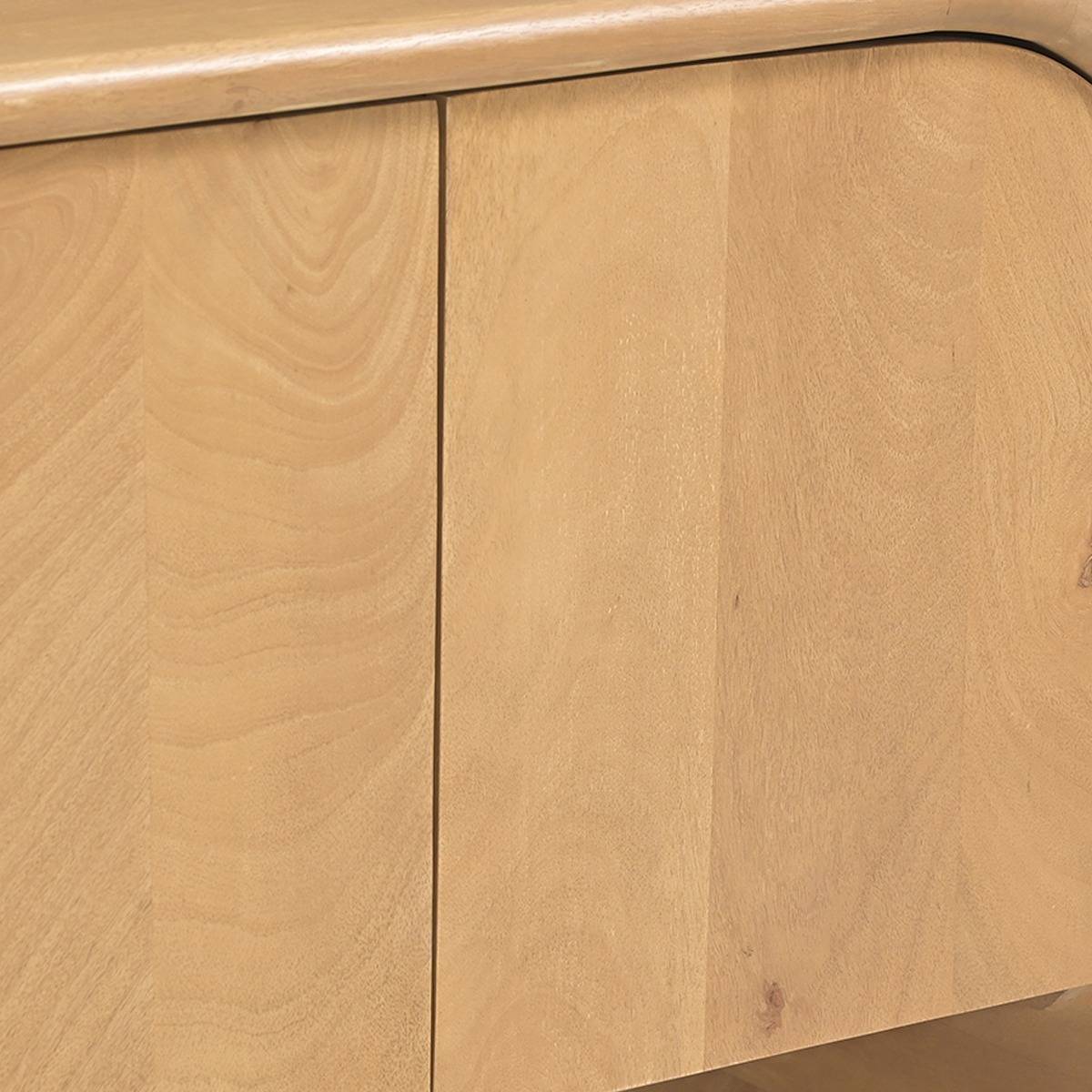 Meuble TV en bois de manguier CHAD bois clair, MADE IN MEUBLES