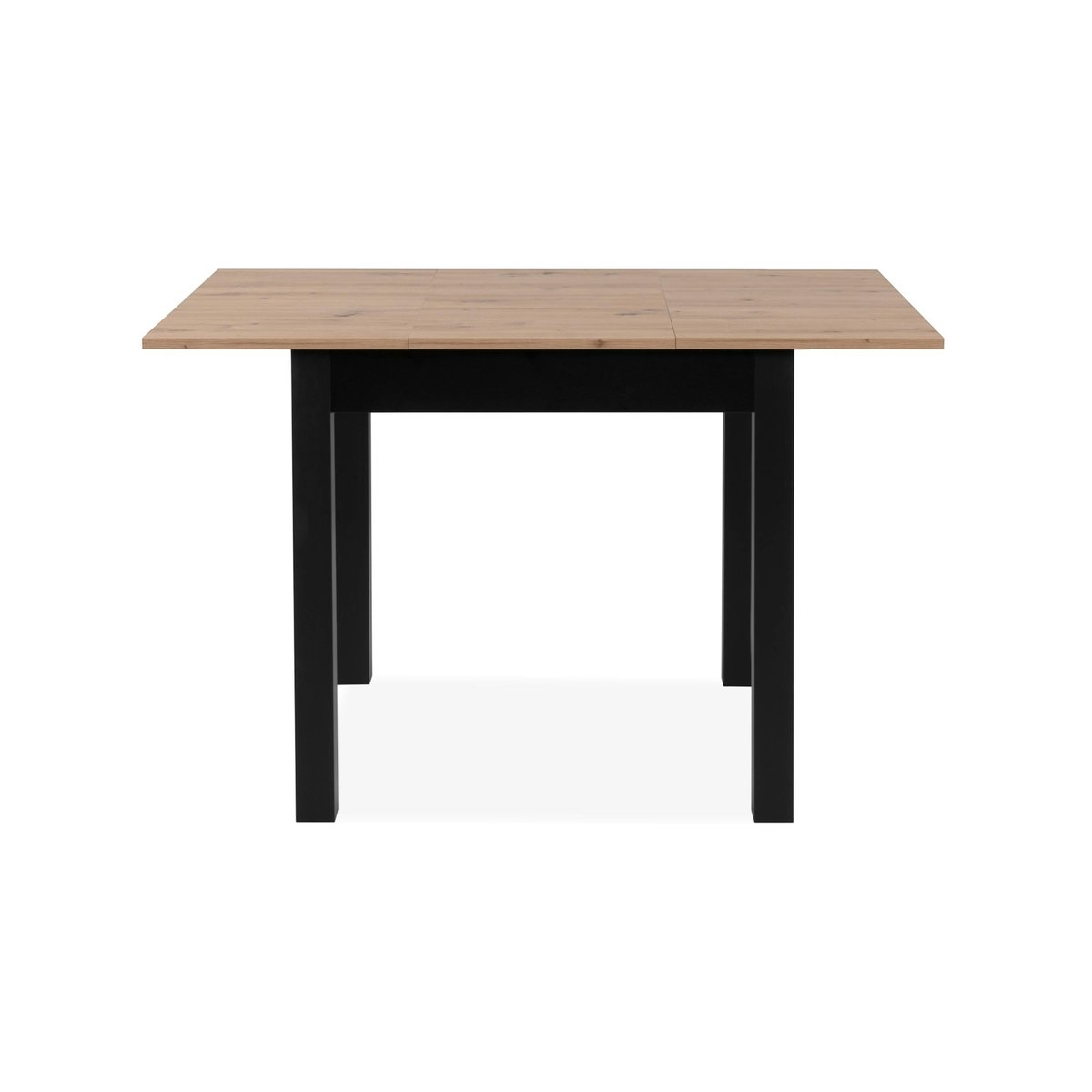 Table carrée extensible 4 places esprit bistrot ALVA noir, PIER IMPORT
