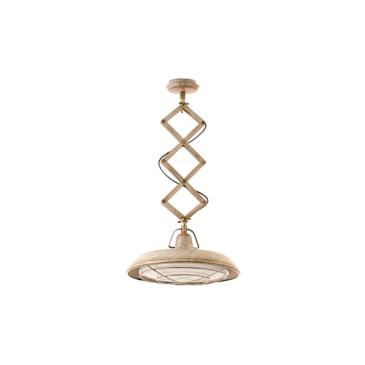 Suspension lumière chaude PLEC marron, FARO