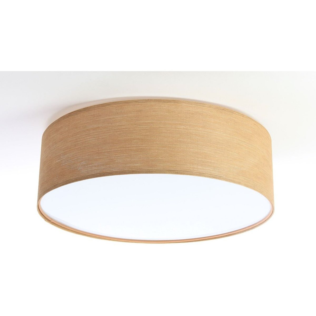 Plafonnier en tissu, NATURAL mesh aspect bois intérieur blanc, BPS KONCEPT