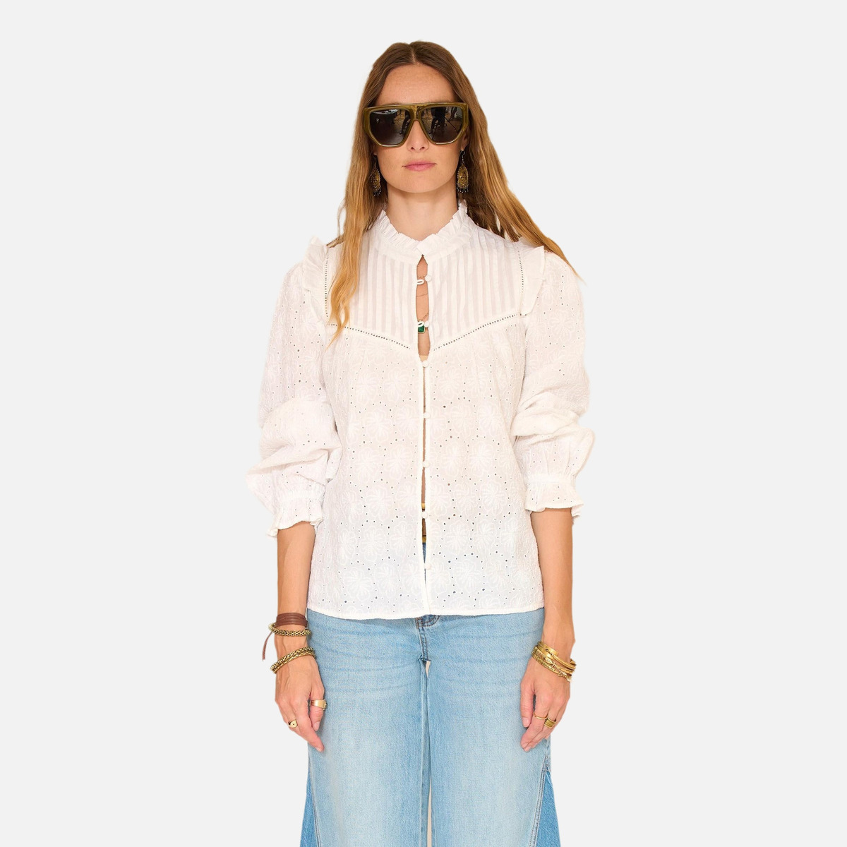 Blouse CAROLA 26s blanc, MKT STUDIO