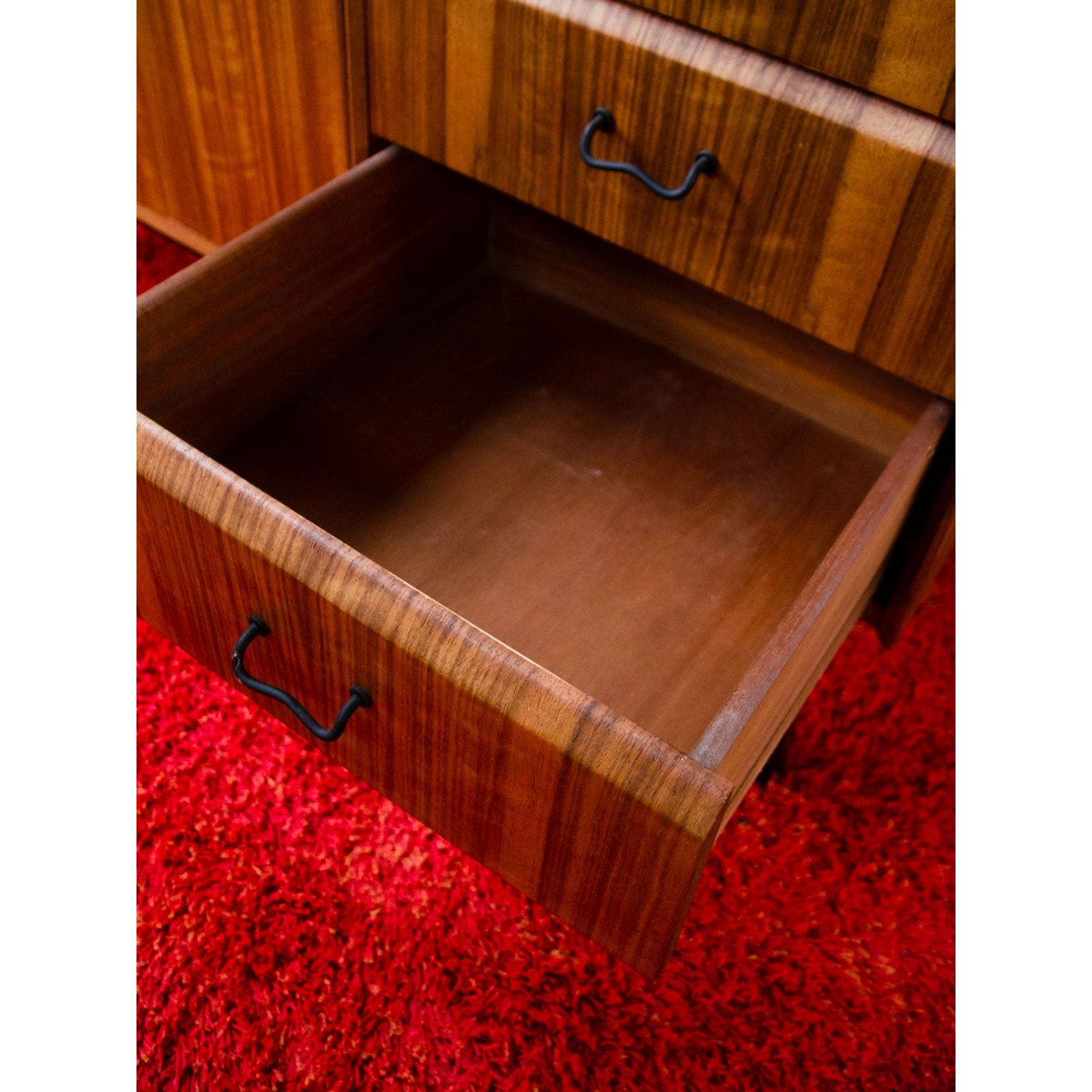 Enfilade en teck Margaret N°790 - Bon état bois foncé, DEBONGOUT