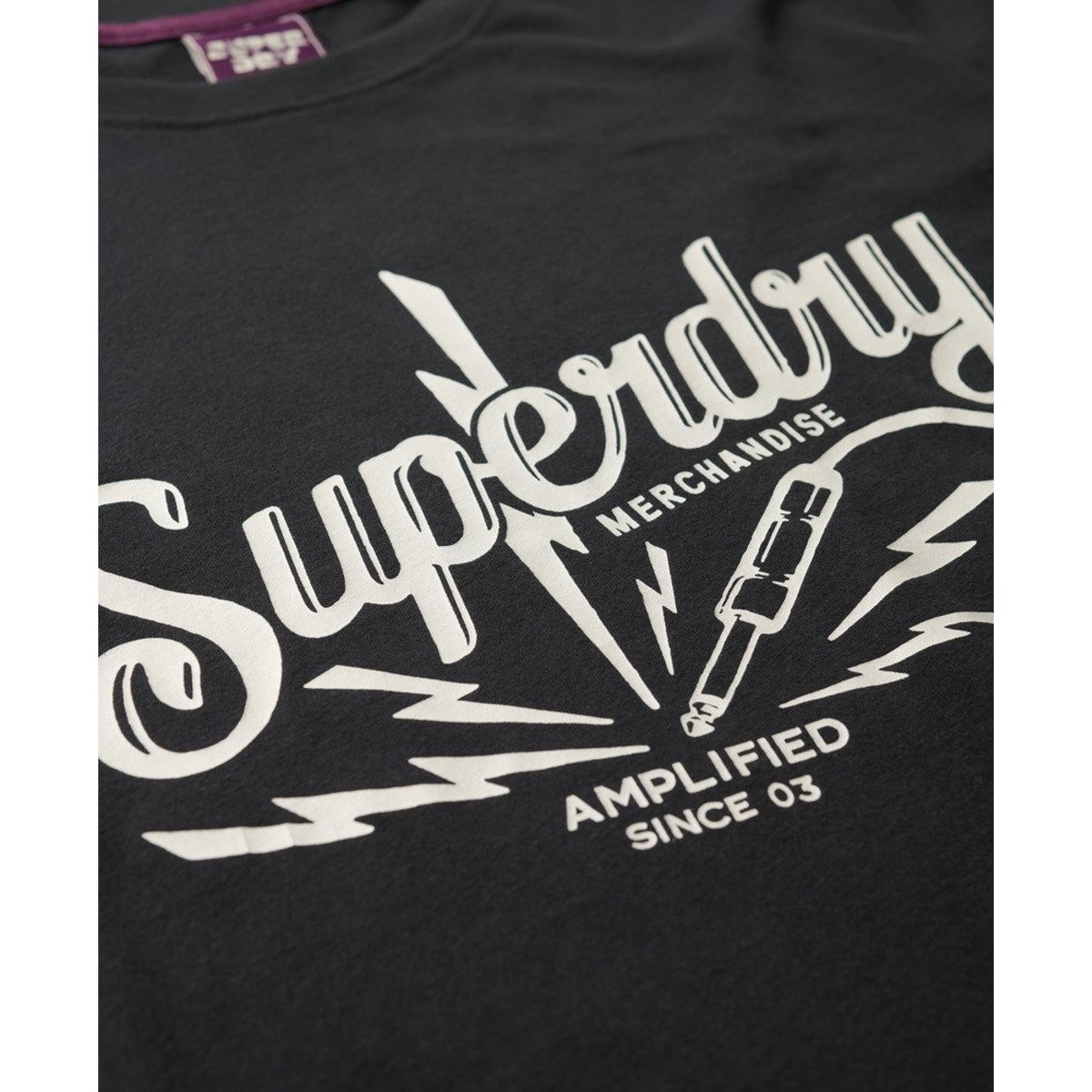 T-shirt Vintage Merch Store noir clair noir, SUPERDRY