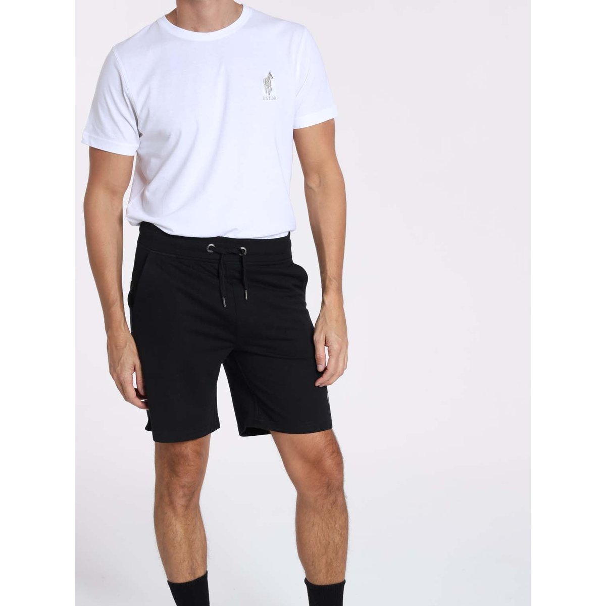 Shorts coupe regular en coton SH SOFIA noir, GENTLEMAN FARMER