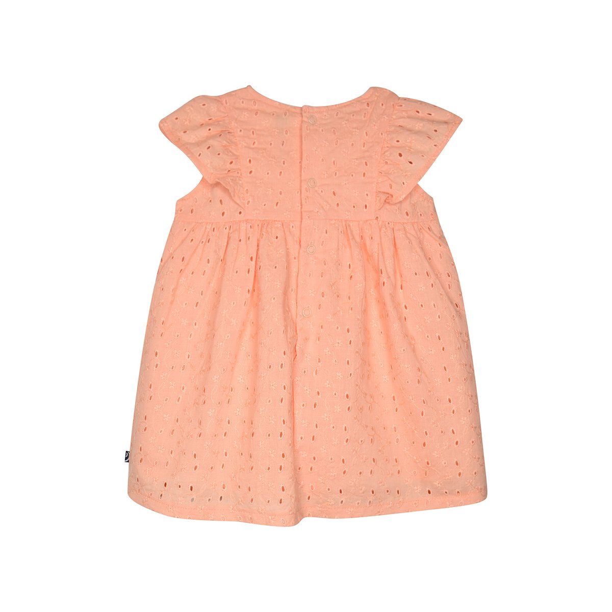 Robe louise voile manches courtes bebe orange, SUCRE D'ORGE