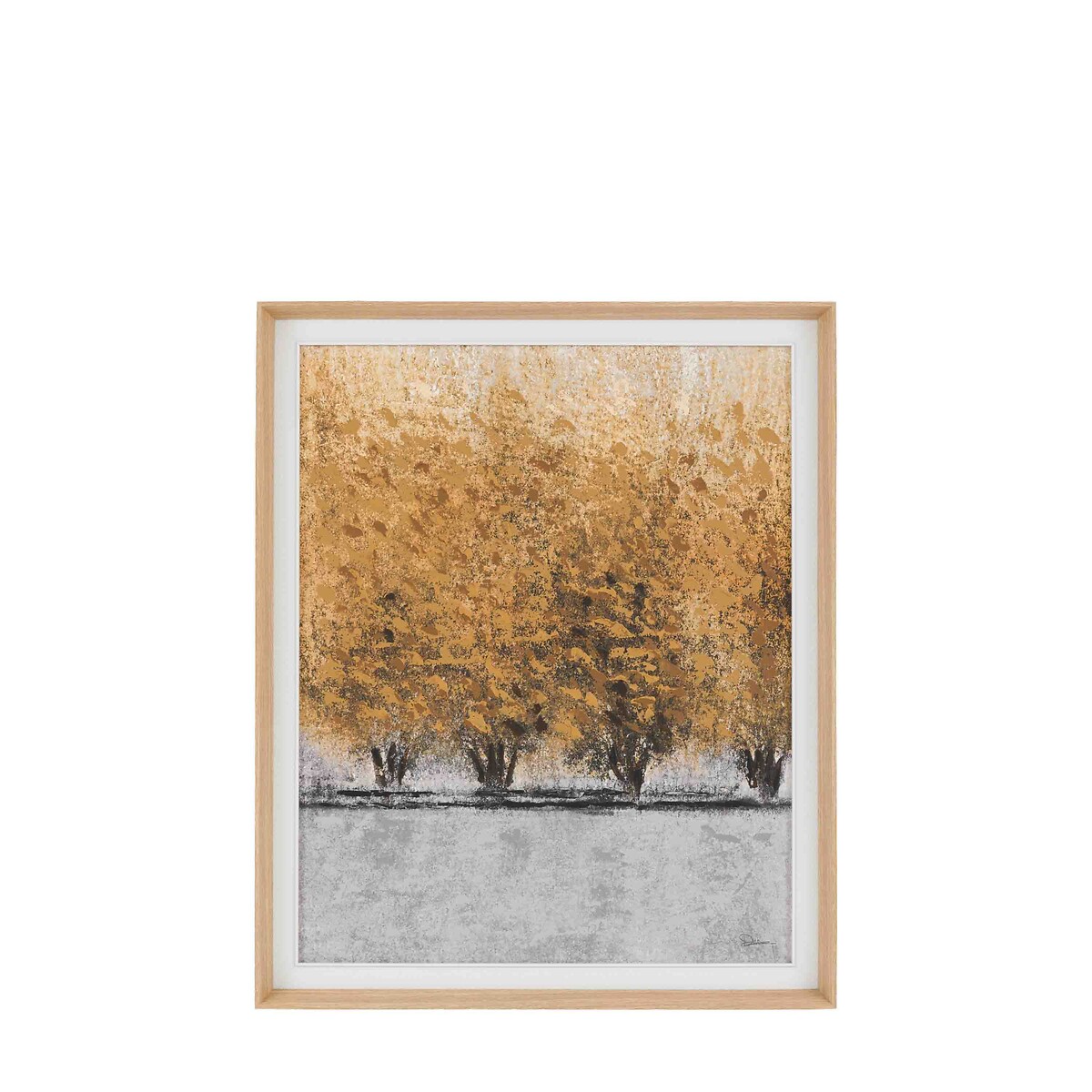 92x112cm Hint of Heat Framed Canvas brown , ÉDITÉ