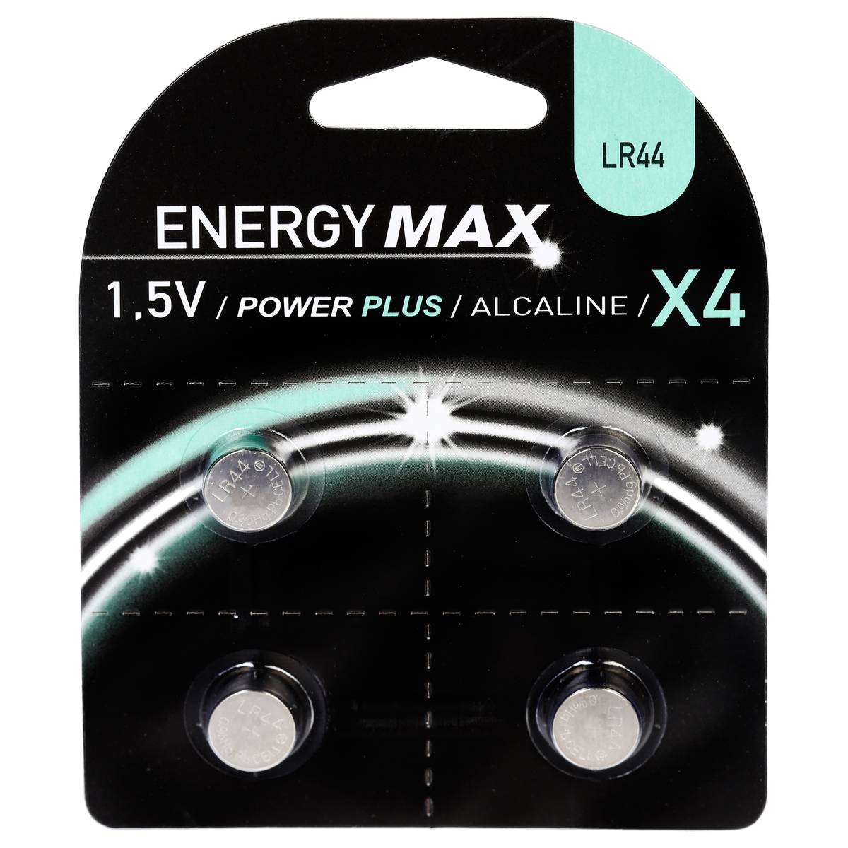 Lot de 4 piles bouton LR44 argent, 5FIVE SIMPLY SMART
