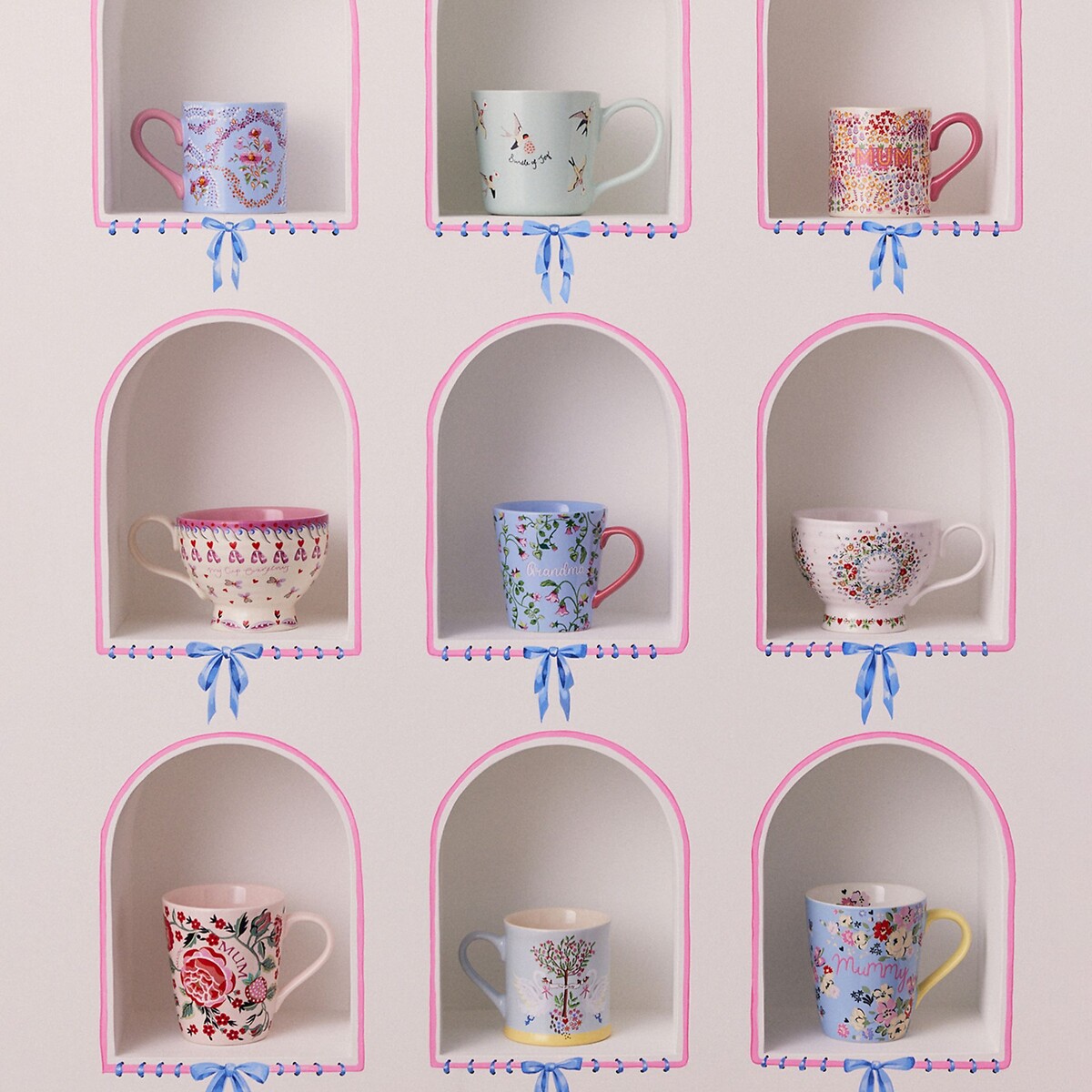 Strawberry Garden Red "Amazing Mum" Stanley Mug pink, CATH KIDSTON