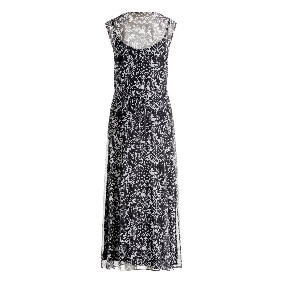 Robe longueur midi sans manches blanc/noir, CARTOON
