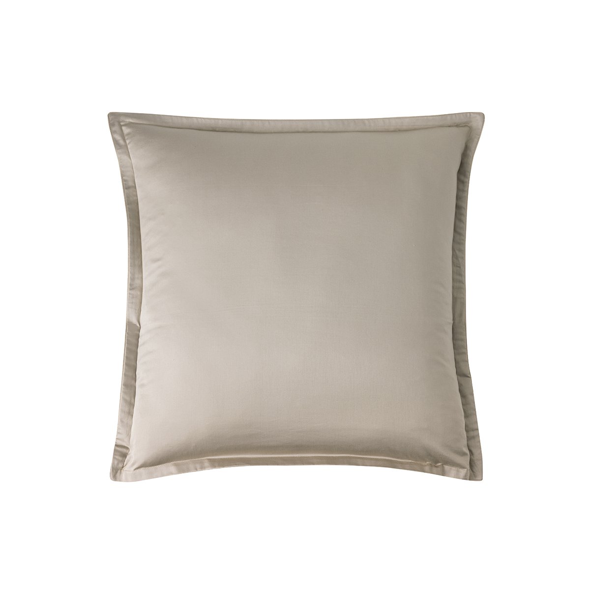 Taie d'oreiller imprimée en satin de coton bio, CUEILLETTE beige gazelle, ALEXANDRE TURPAULT
