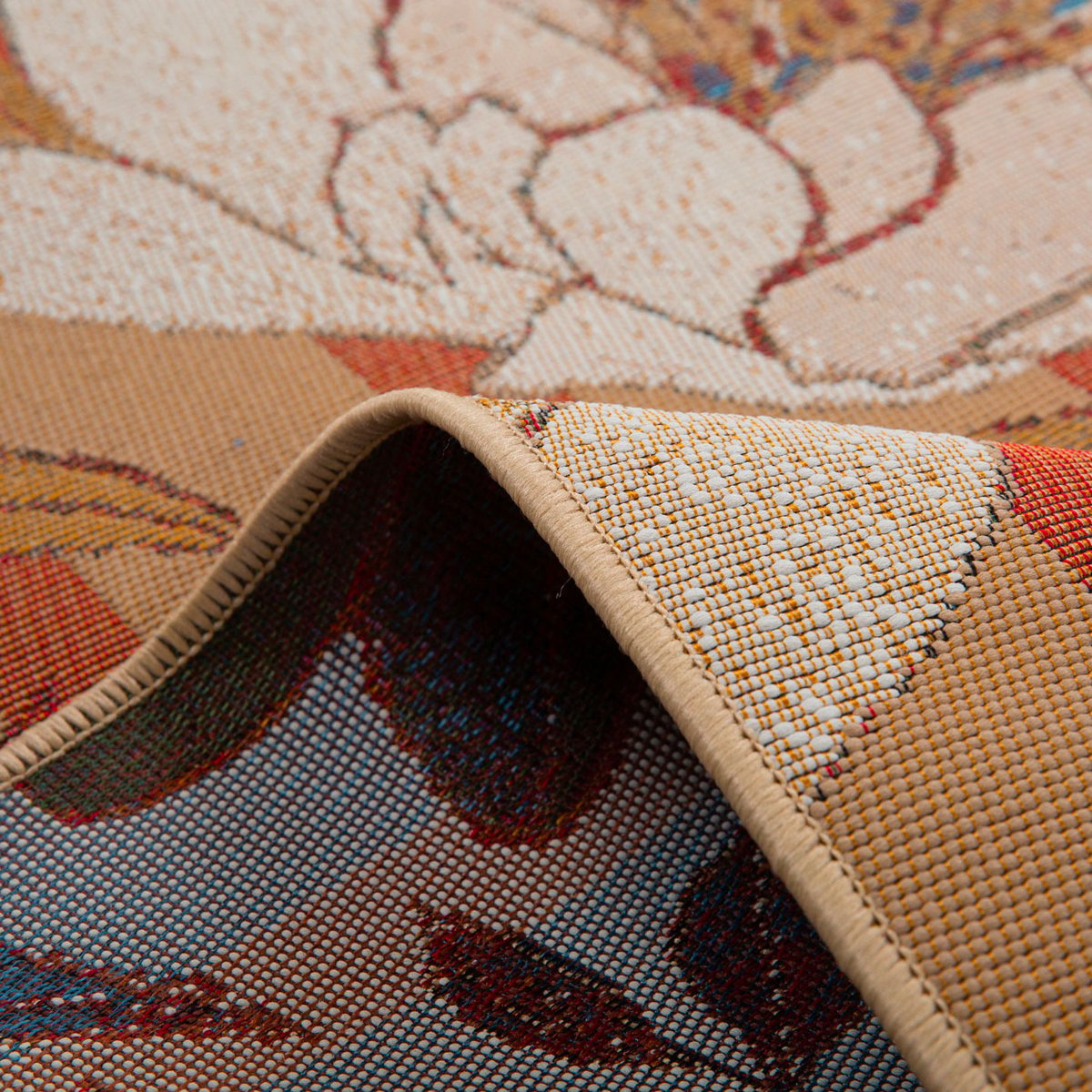 Tapis extérieur à fleurs LIDO multicolore, NAZAR RUGS