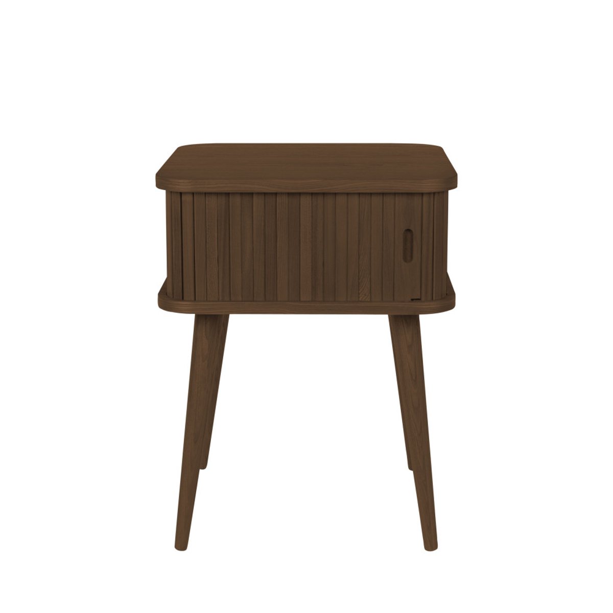 Table d'appoint design en bois - Barbier bois foncé, ZUIVER