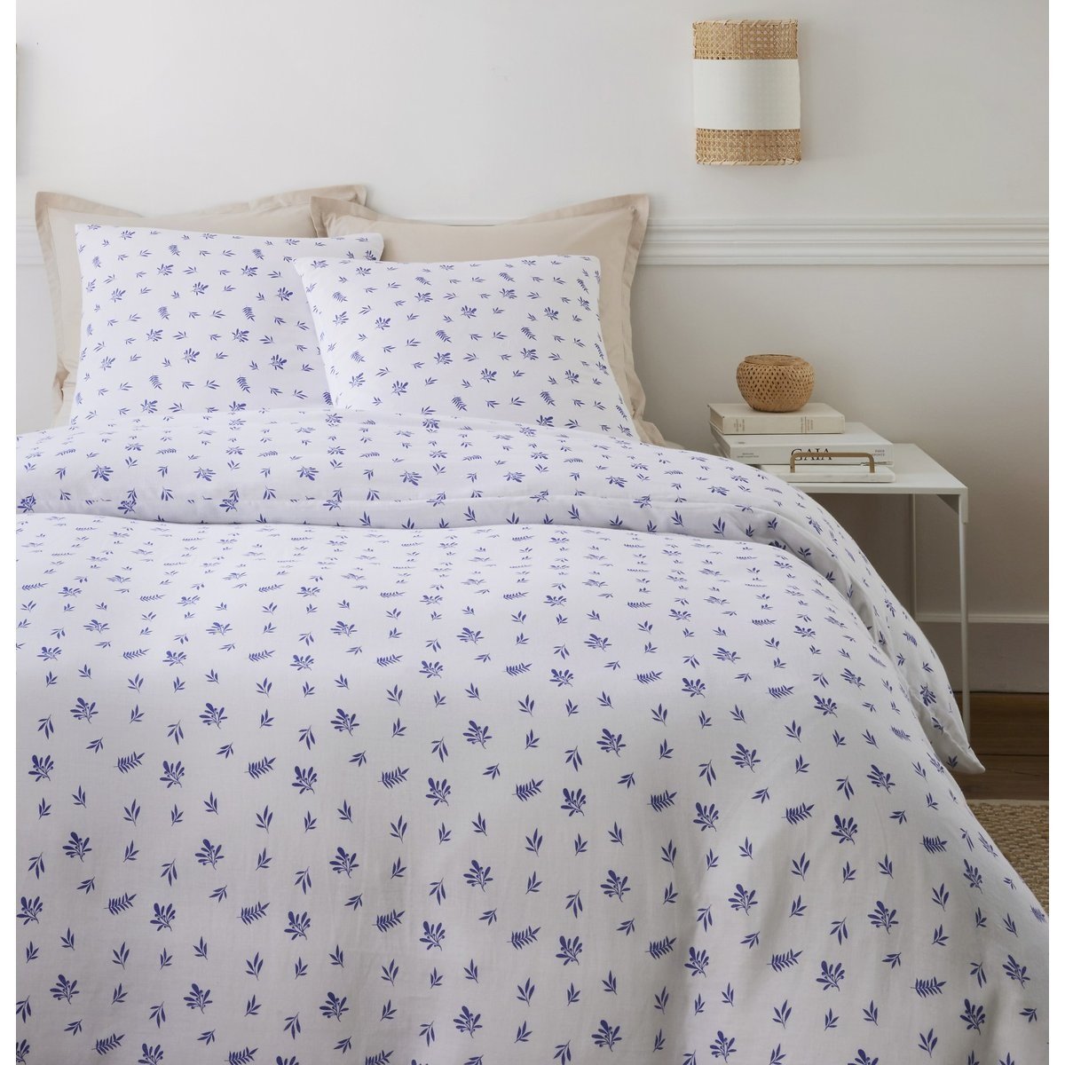 Parure de lit gaze de coton Loucas blanc, EDEN
