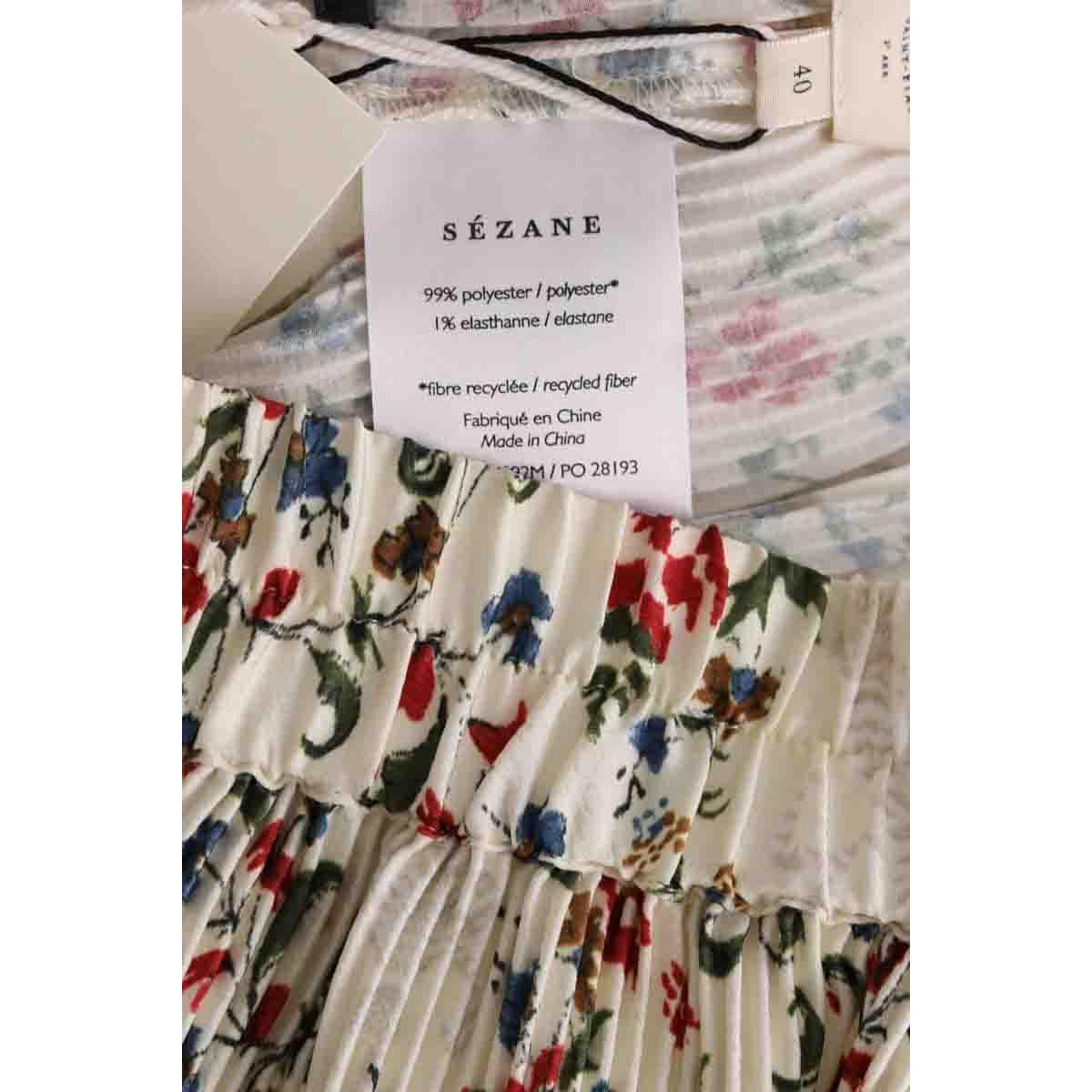 Pantalon large - Très Bon État ecru, SEZANE