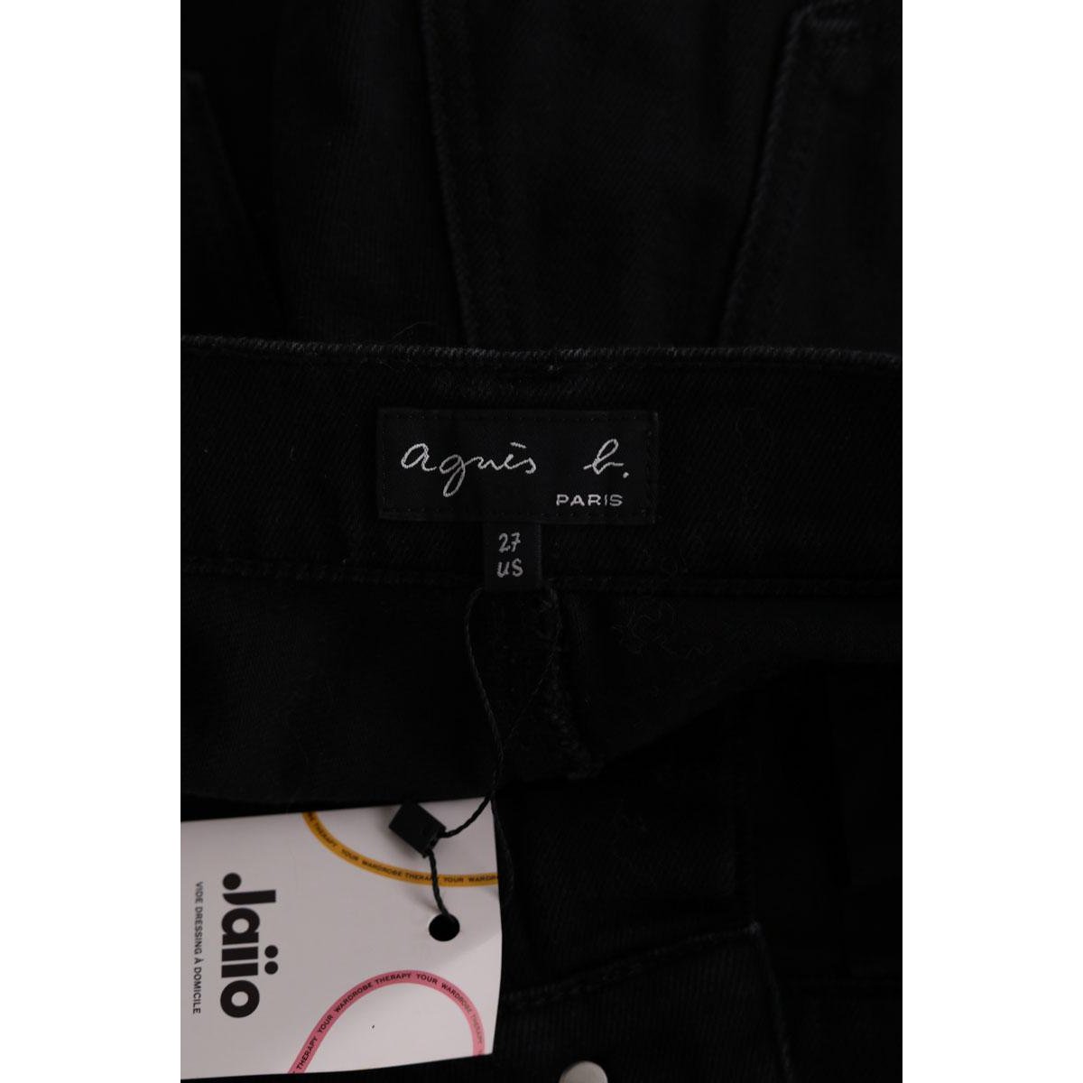 Jean bootcut - Très Bon État noir, AGNES B