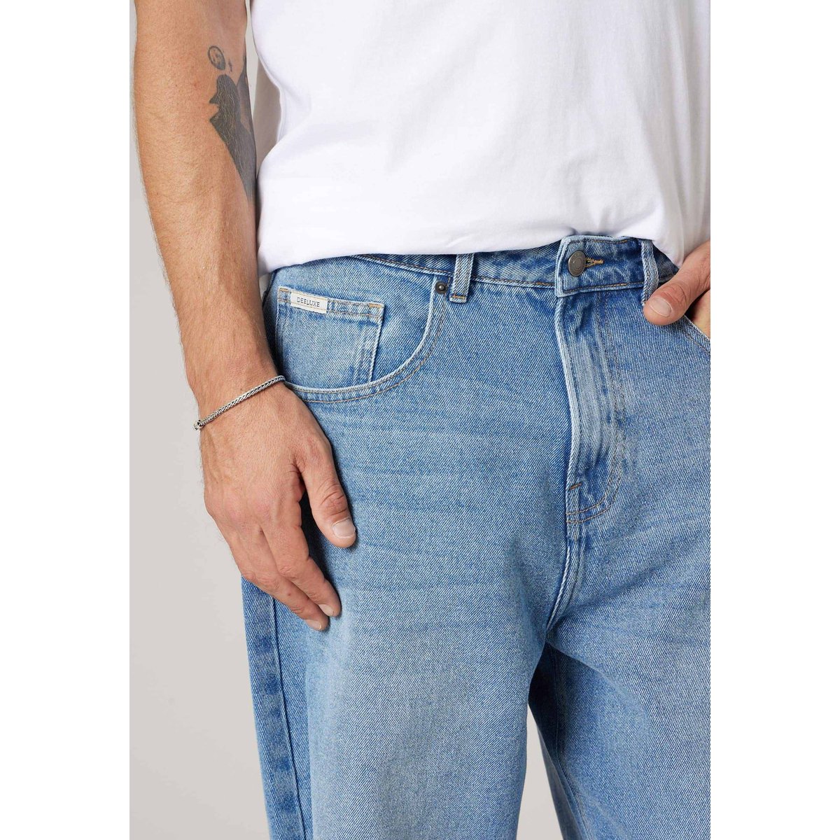 Jean confort homme en 100% coton PAGGY med blue used, DEELUXE