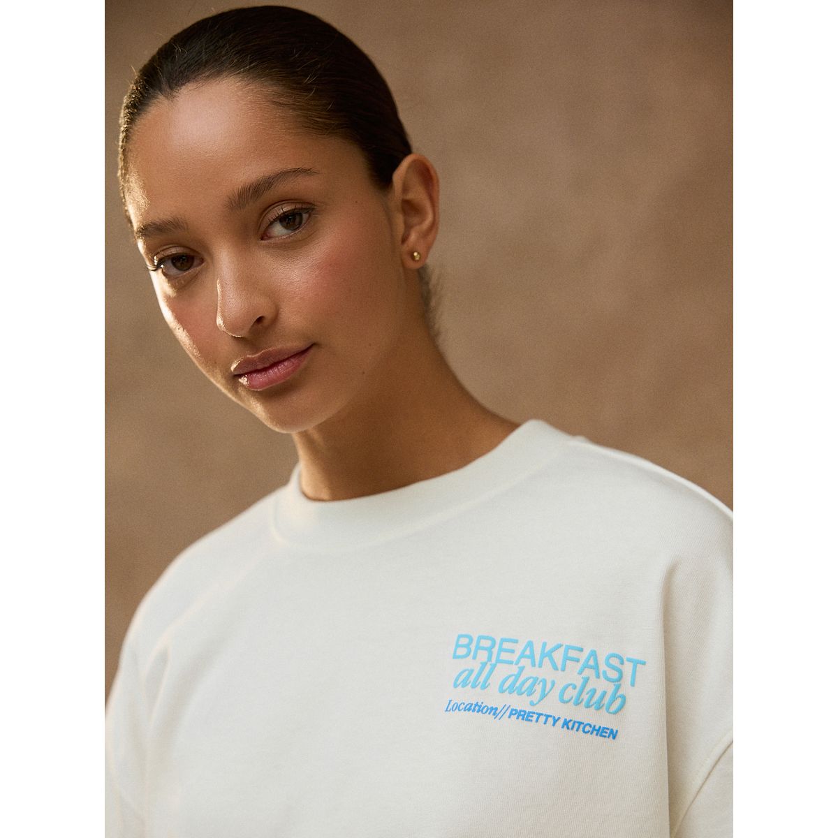 T-shirt à motif bagel écru, NEXT