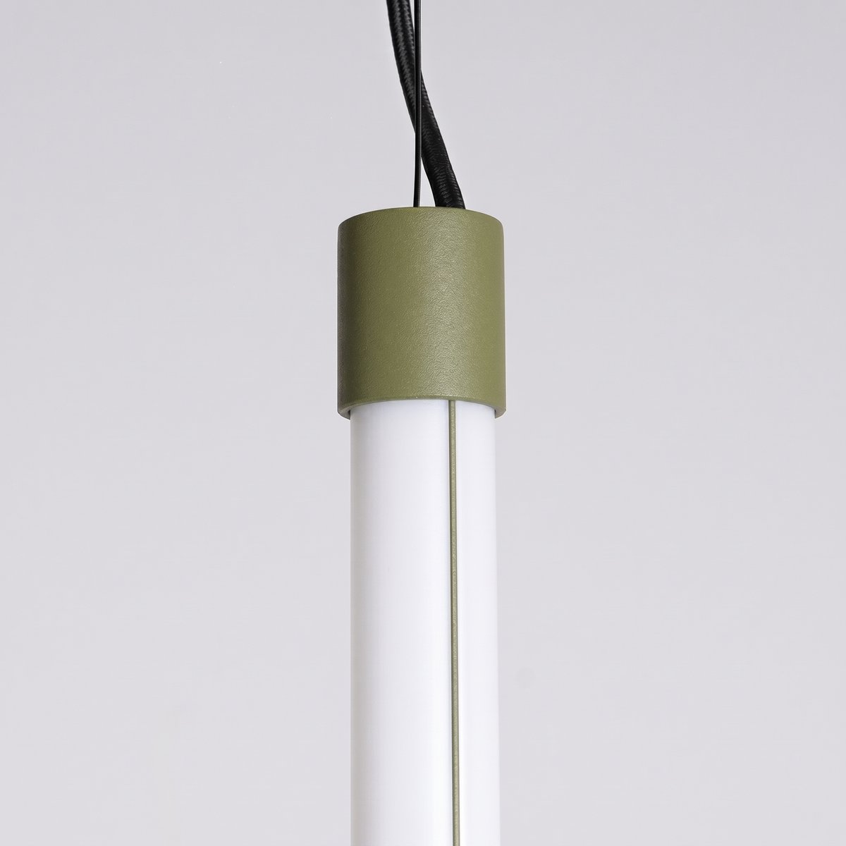 Suspension Acier Vert Olive LED 1 Trang vert olive, EDEN