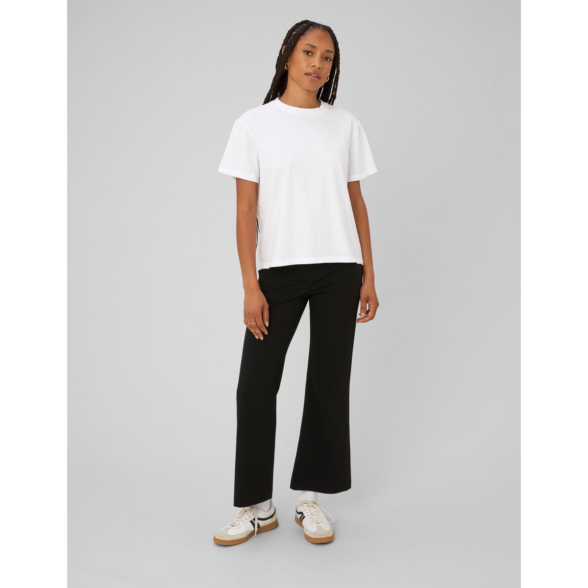Pantalon kick flare noir, BZB