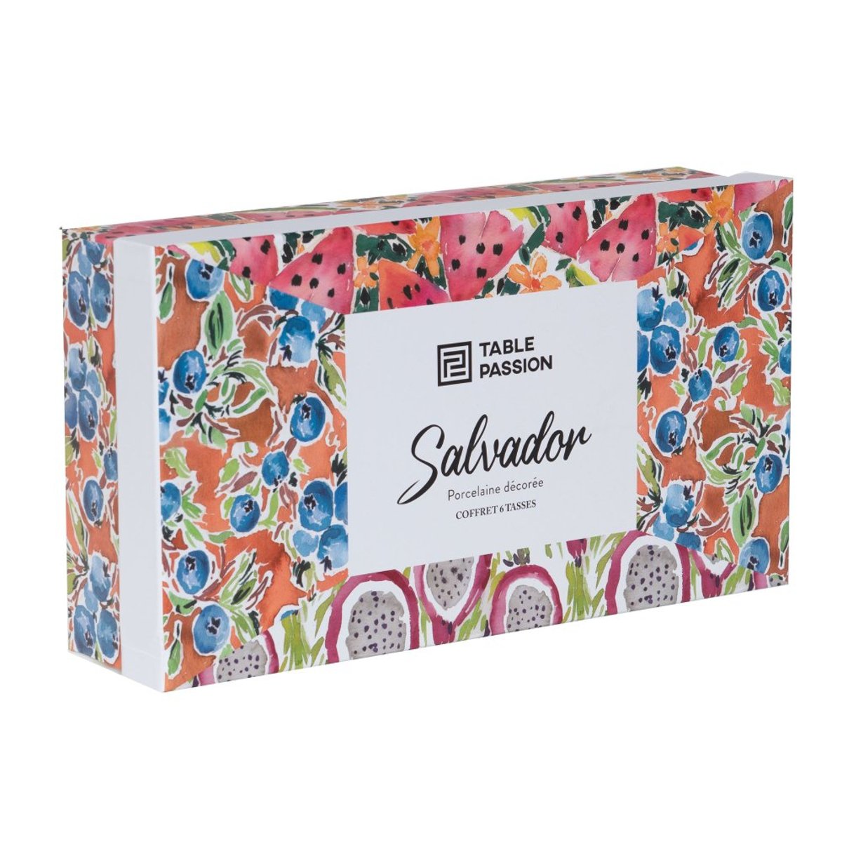 Coffret de 6 tasses Salvador 23 cl - SALVADOR multicolore, TABLE PASSION