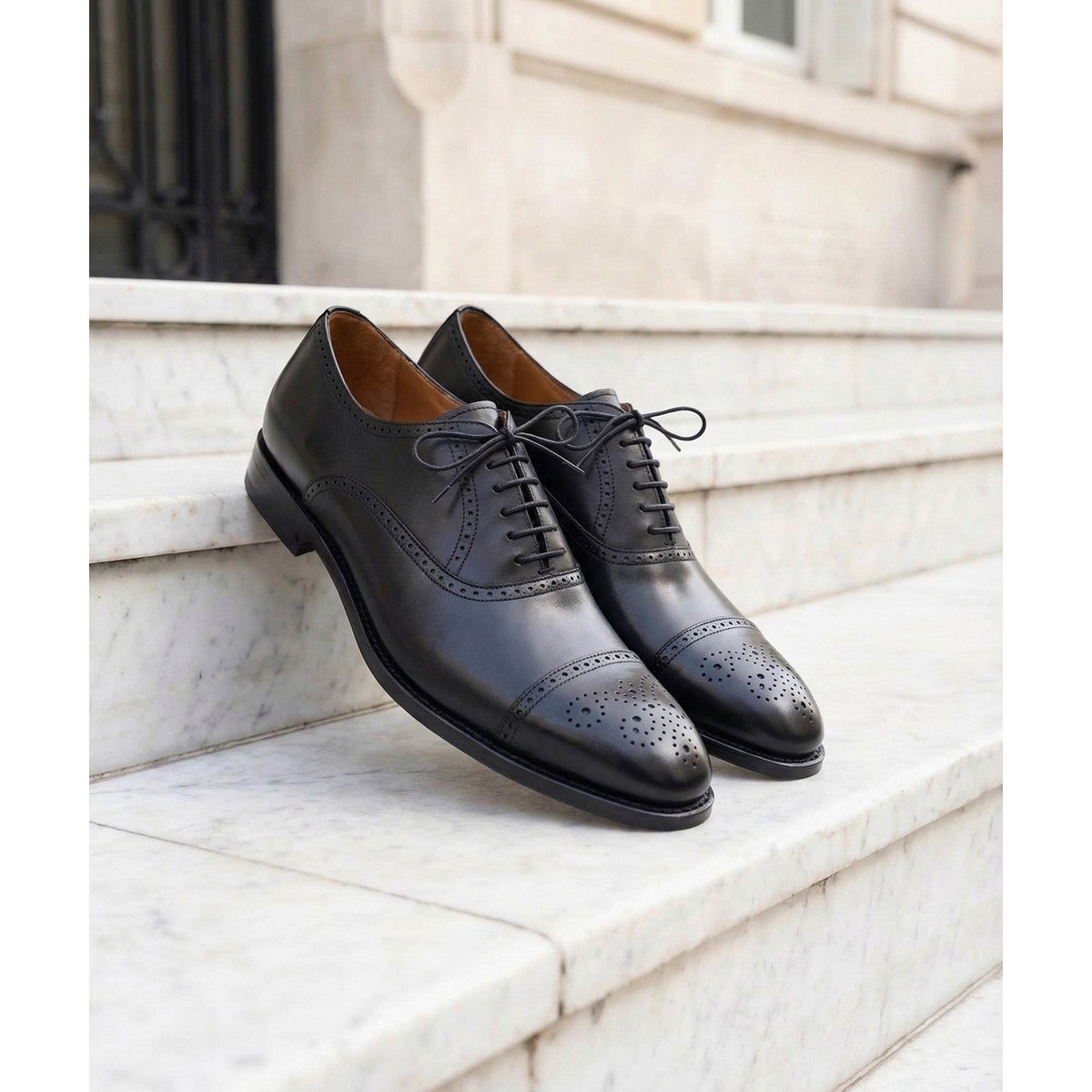 Richelieu cuir DIPLOMAT noir, FINSBURY