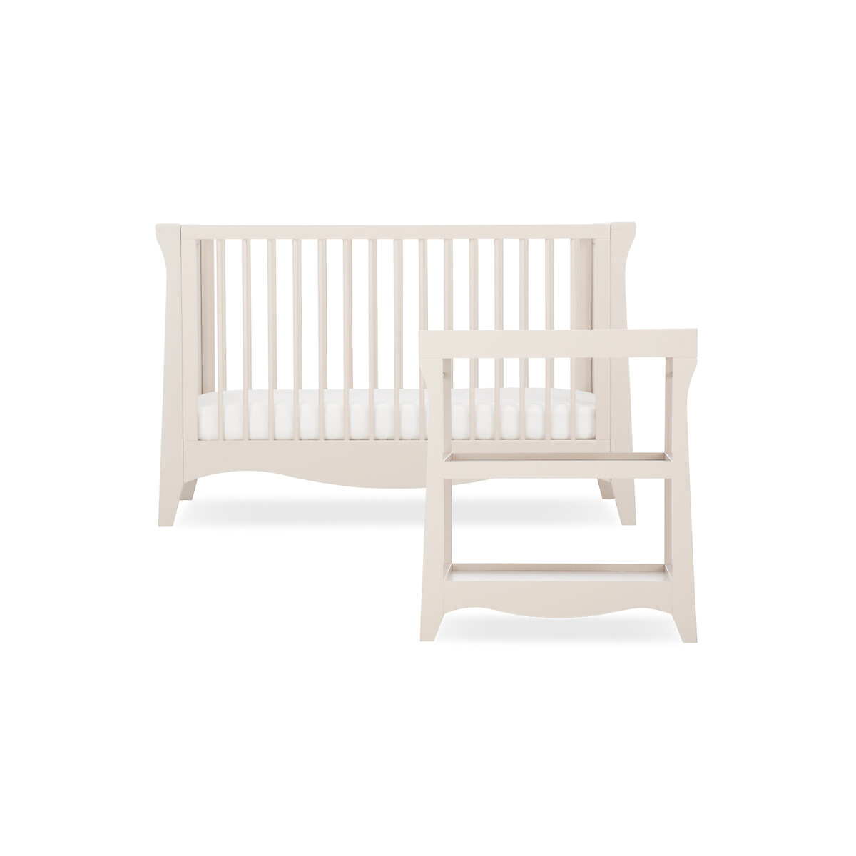 Clara Mini 2-Piece Nursery Furniture Set stone beige, CUDDLECO