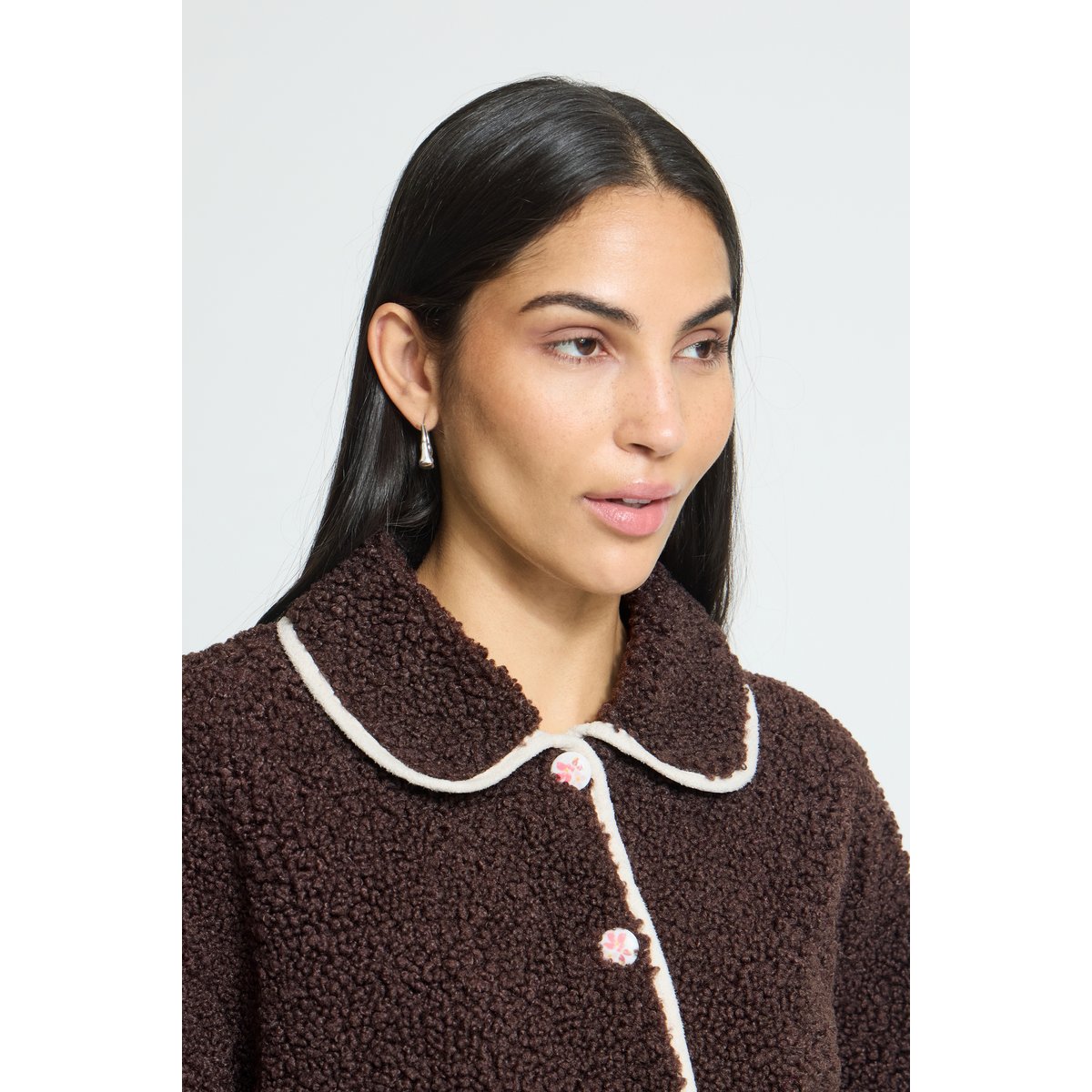 Veste d'extérieur marron coffee bean, ICHI