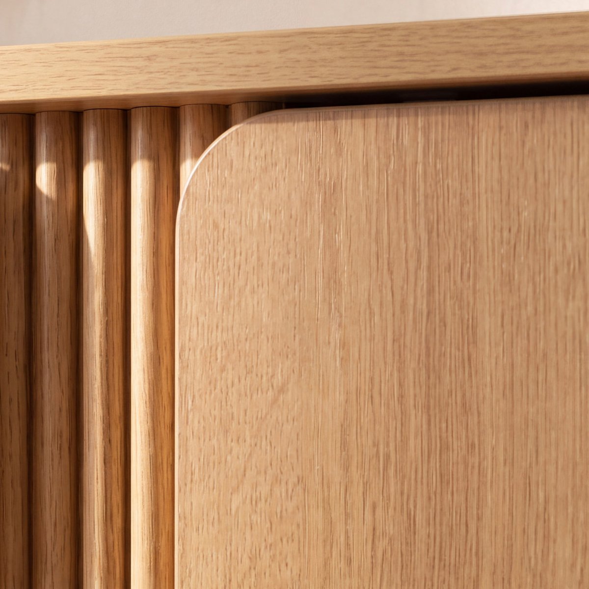 Buffet 2 portes en bois L100cm- NOA bois clair, DRAWER