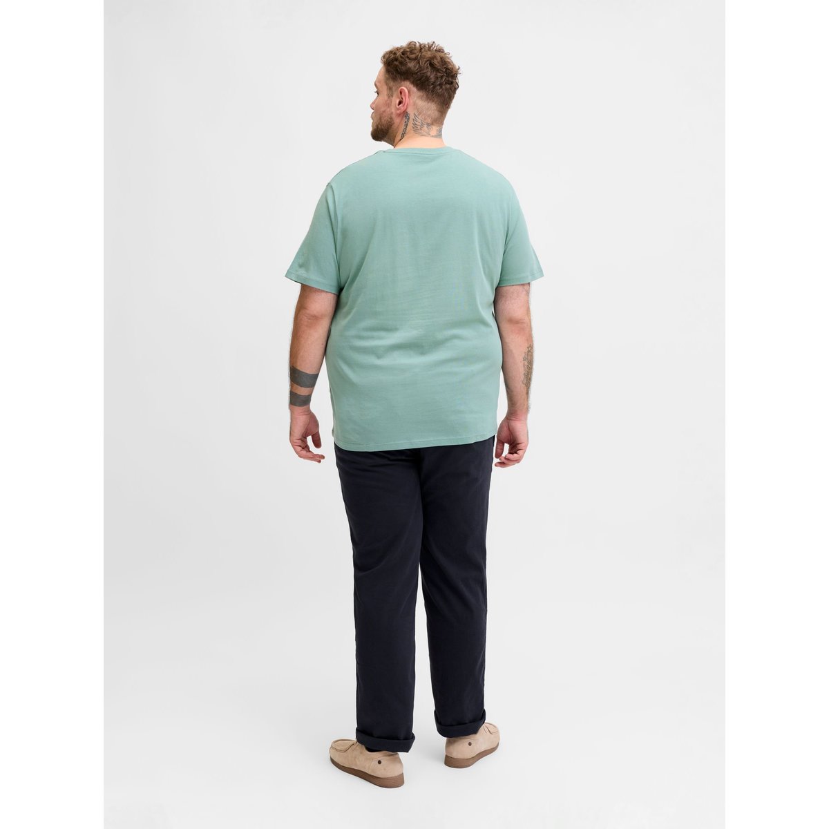 T-Shirt mineral blue, JACK & JONES