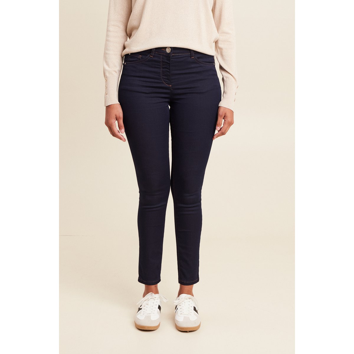 Jeans léger taille standard 7/8ème denim brut, BREAL