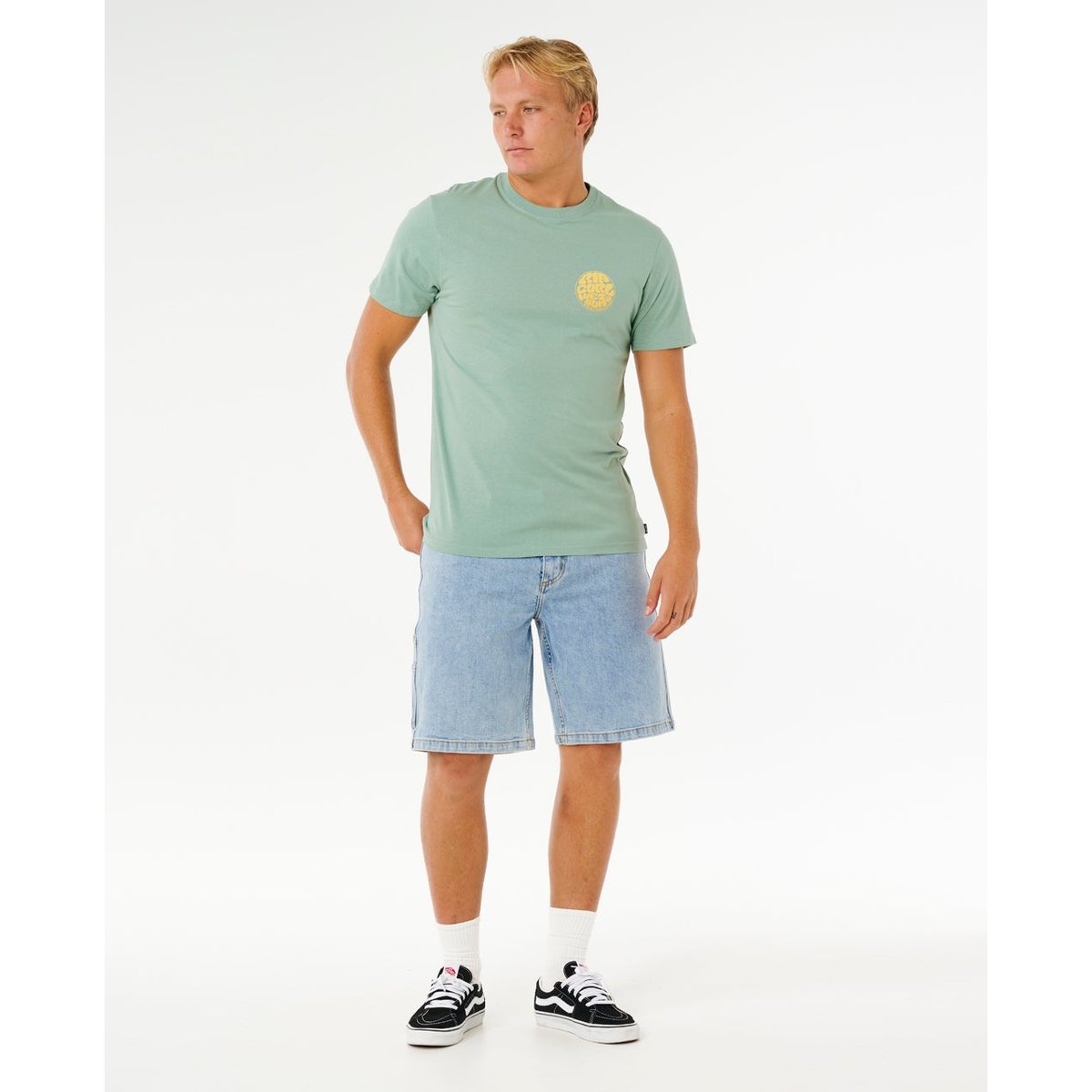 T-shirt à manches courtes WETTIE Passage ICON aloe, RIP CURL