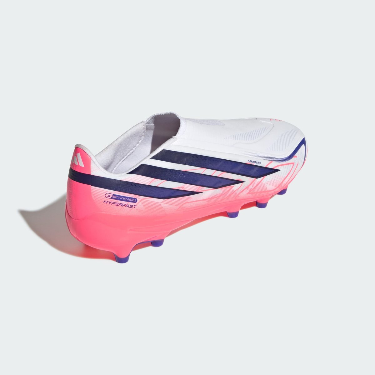 Chaussure De Football Sans Lacets F50 Hyperfast League Terrain Synthétique Chaussure De Football Sans Lacets F50 Hyperfast League Terrain Synthétique cloud white / solar purple / solar turbo, adidas Performance