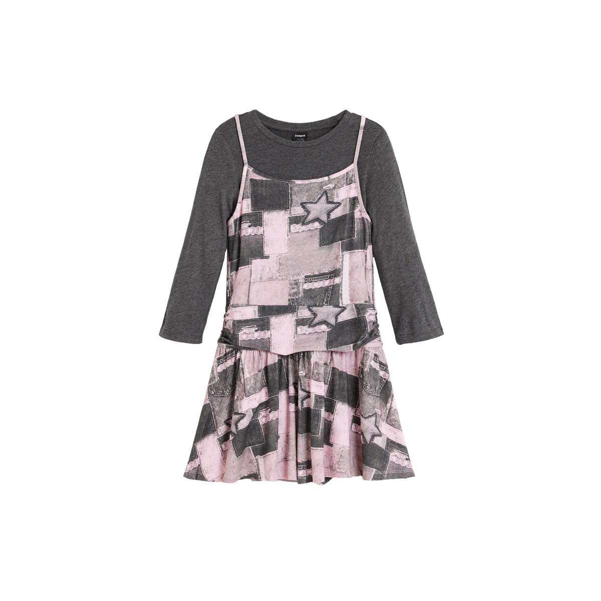 Robe 2 en 1 imprimée rouge, DESIGUAL