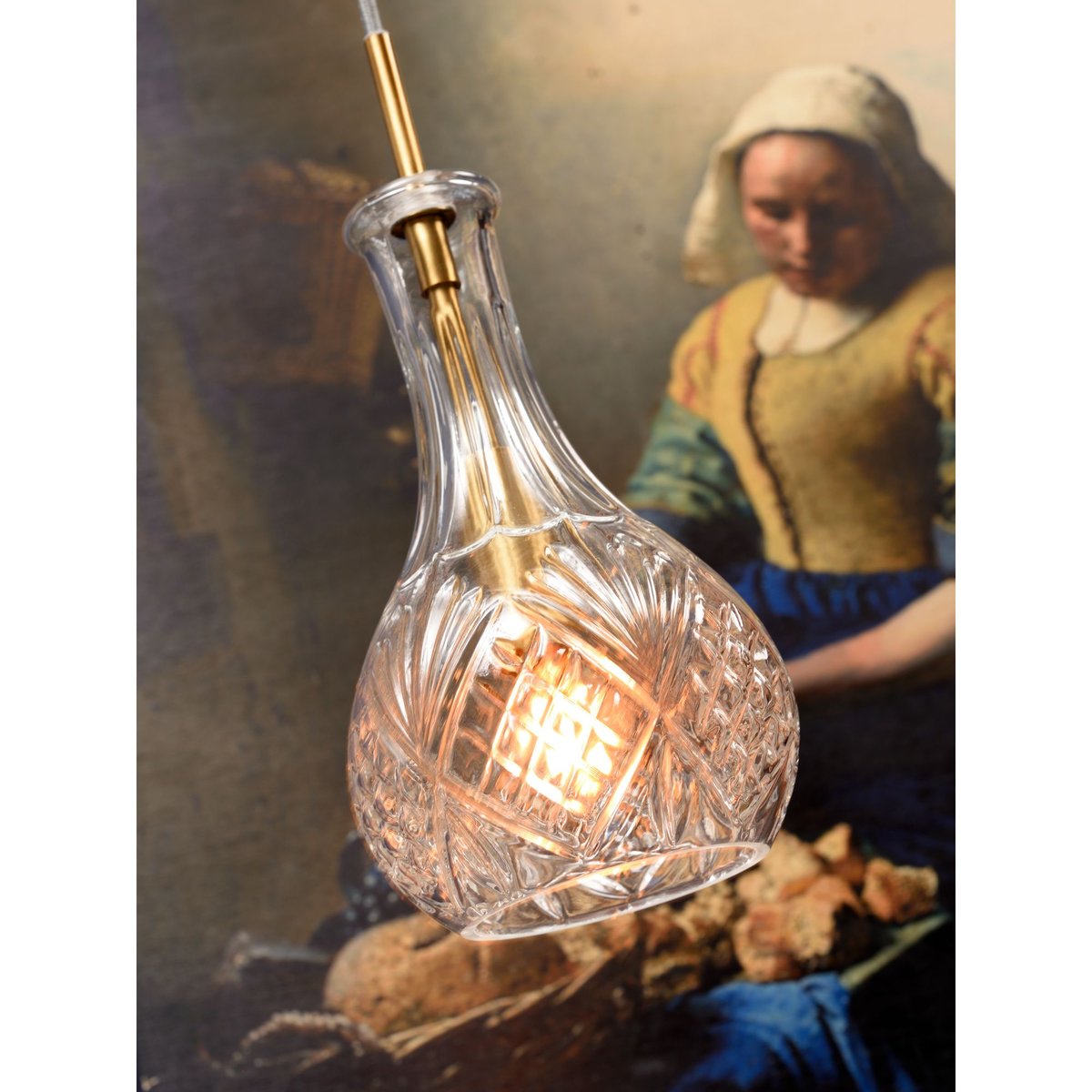 Lampe Suspendue Verre BRUSSELS or clair, IT'S ABOUT ROMI