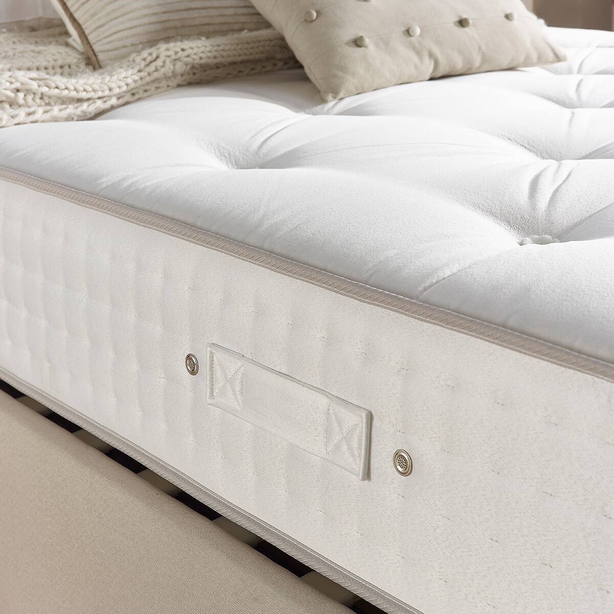 Aspire Luxury 5000 Pocket Natural Cashmere & Wool Mattress white, ASPIRE