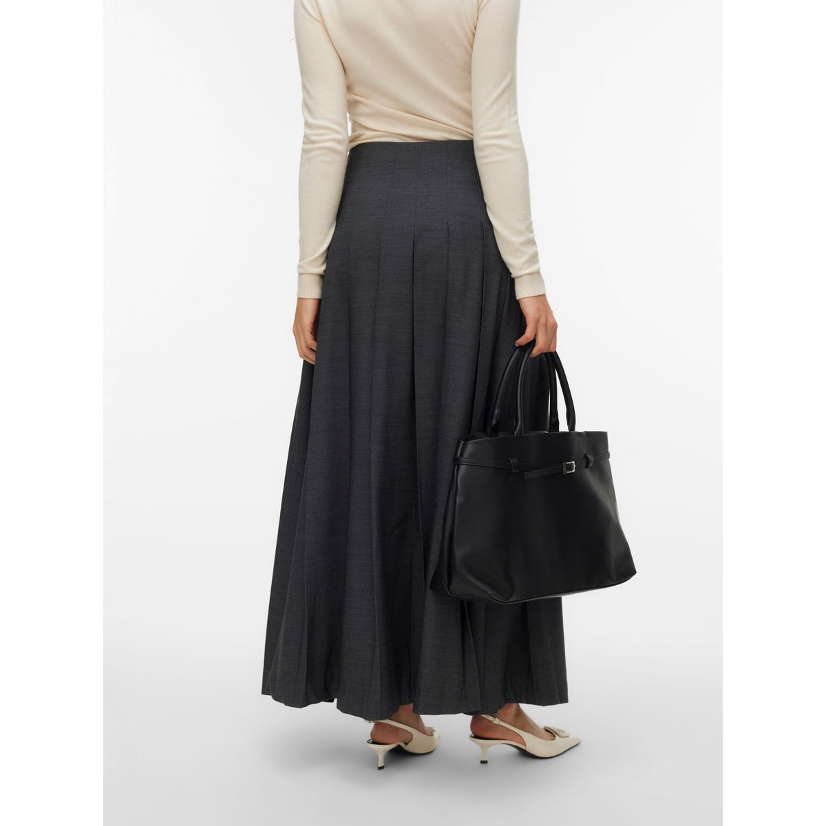 Jupe dark grey melange, VERO MODA