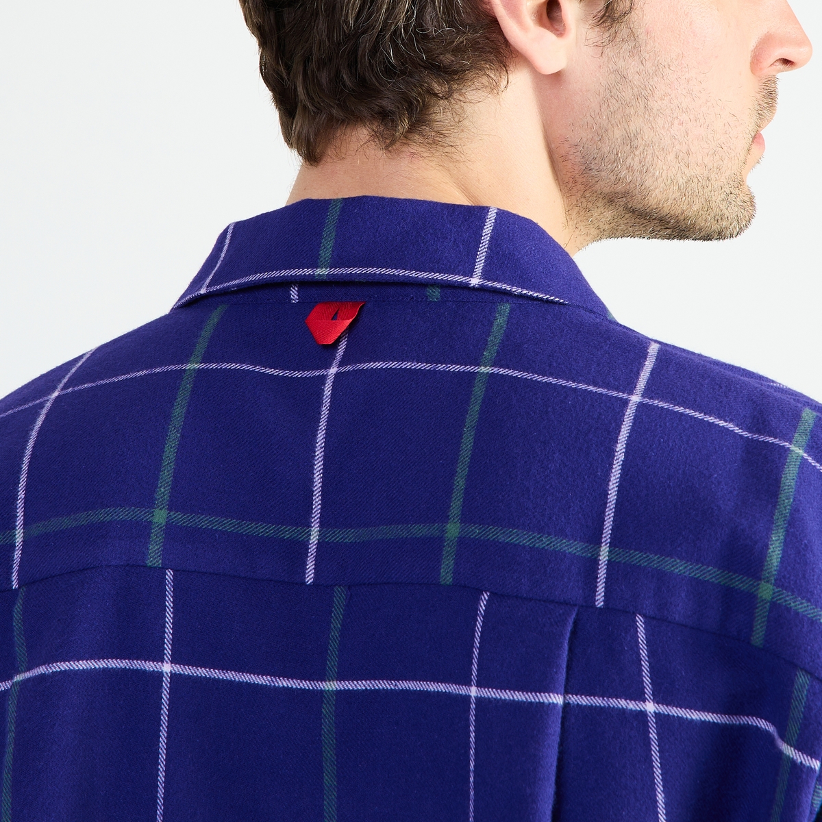 Chemise col classique en flanelle de coton DUO CHAUD boreales, LAURENCE TAVERNIER