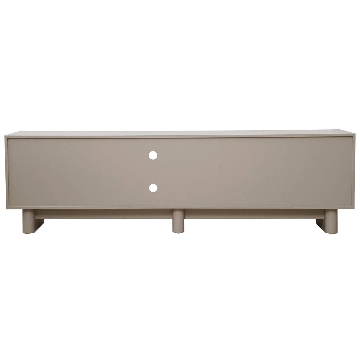 Meuble TV en mélaminé 200 cm, OCTAVE beige, OVIALA