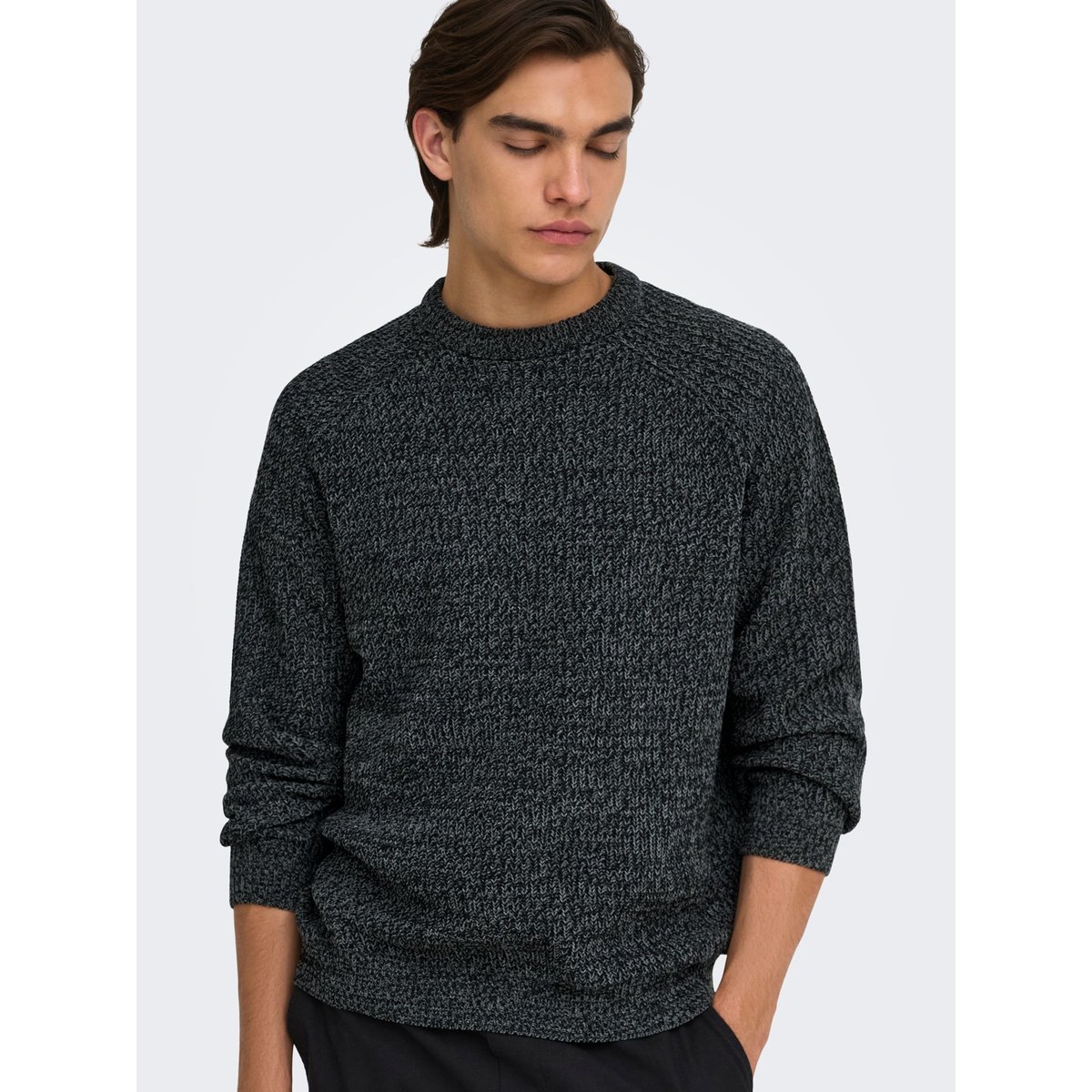 Pull En Maille black 1, ONLY & SONS