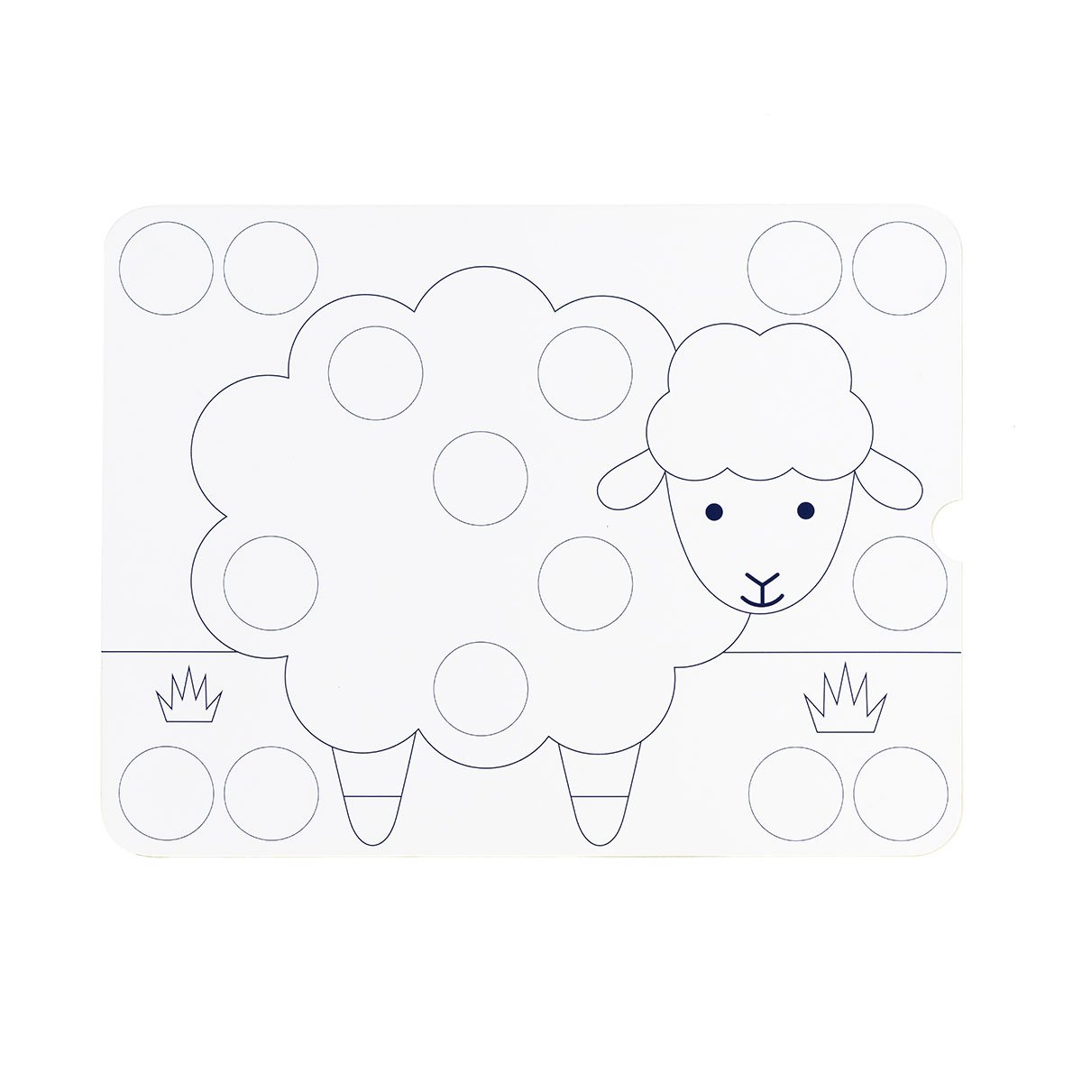 Clic Educ premier jeu de pions  - Made in France blanc, OXYBUL 