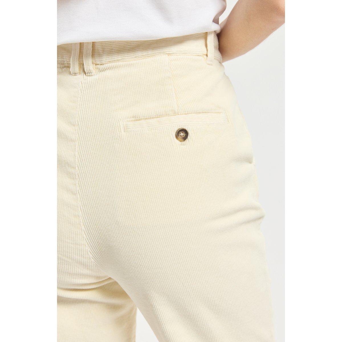 Pantalon velours LUIS ecume, BERMUDES