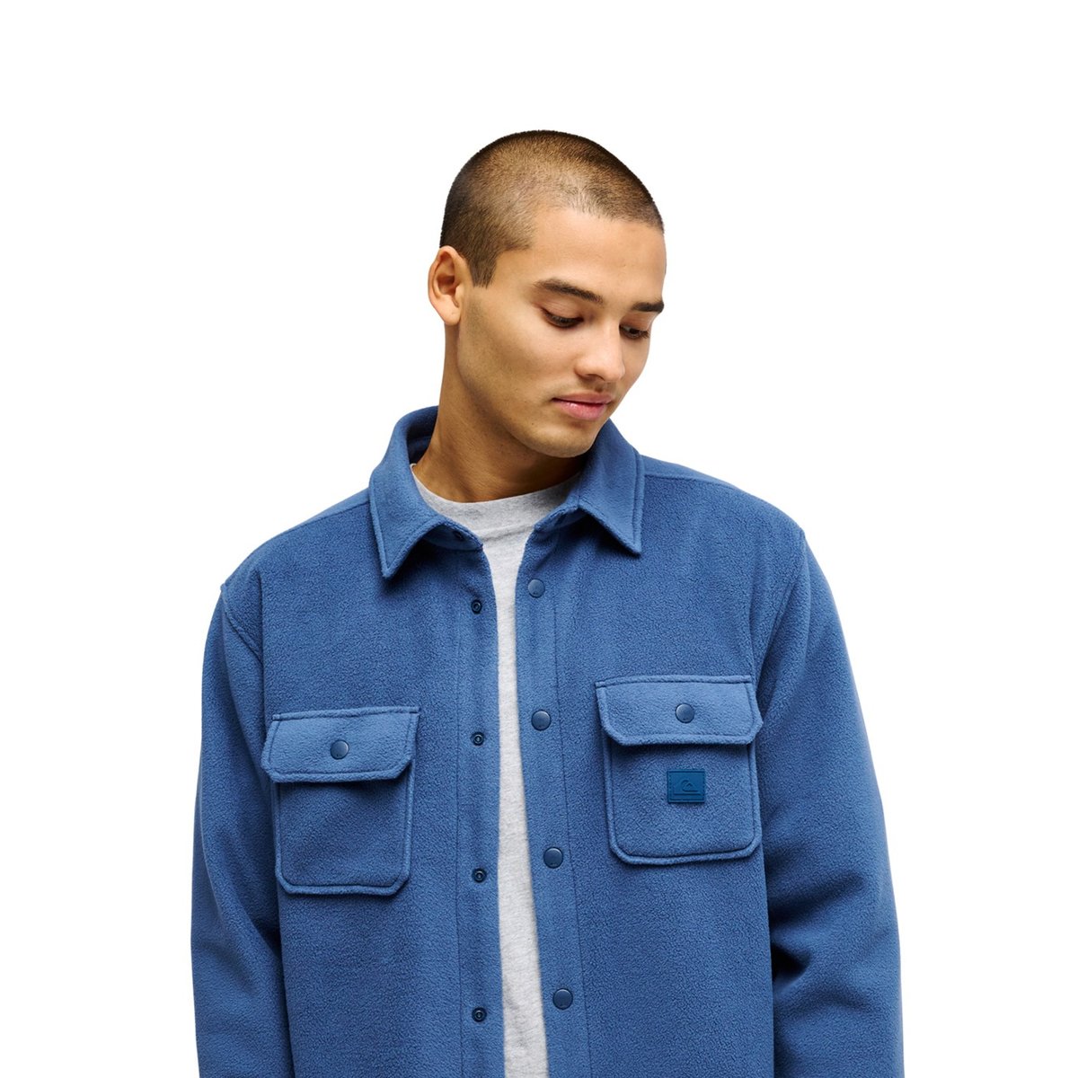 Chemise en polaire VENTURE bleu dark denim, QUIKSILVER